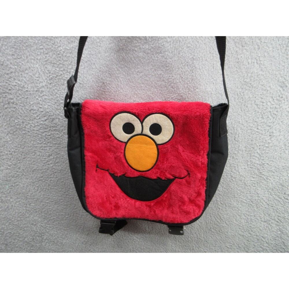 Elmo Sesame Street Fuzzy Red Computer / Messenger Bag
